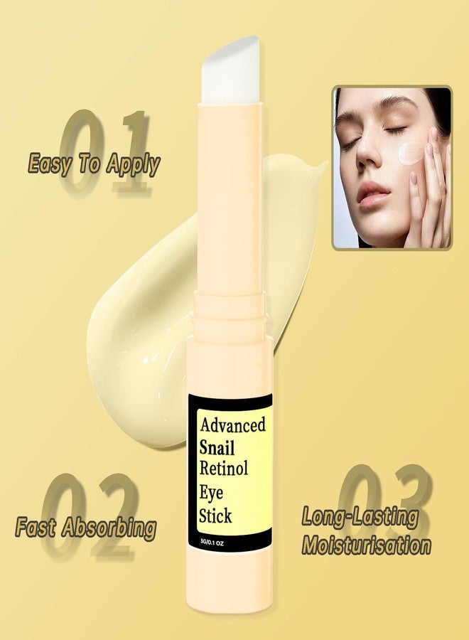 mopayzer Anti Aging Eye Cream For Dark Circles, Advanced Snail Retinol Eye Stick, 1 PCS Under Eye Cream For Puffiness & Bags, Reduce Wrinkles, Fine Lines, Moisturizating Skin. - Image 5
